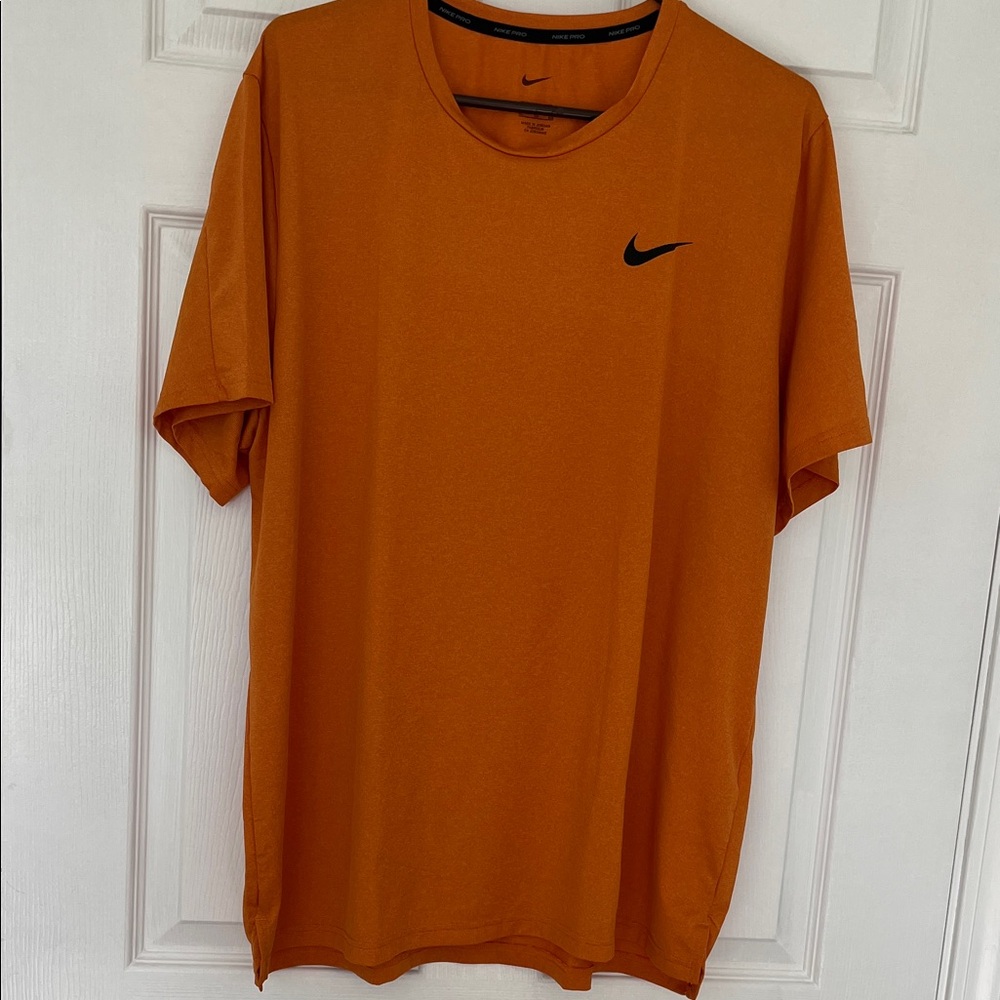 Nike Men's Short Sleeve Dri-Fit Tee in Bold Orange
